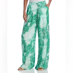 Kobi Halperin Karina silk satin effect Green pants sz.L